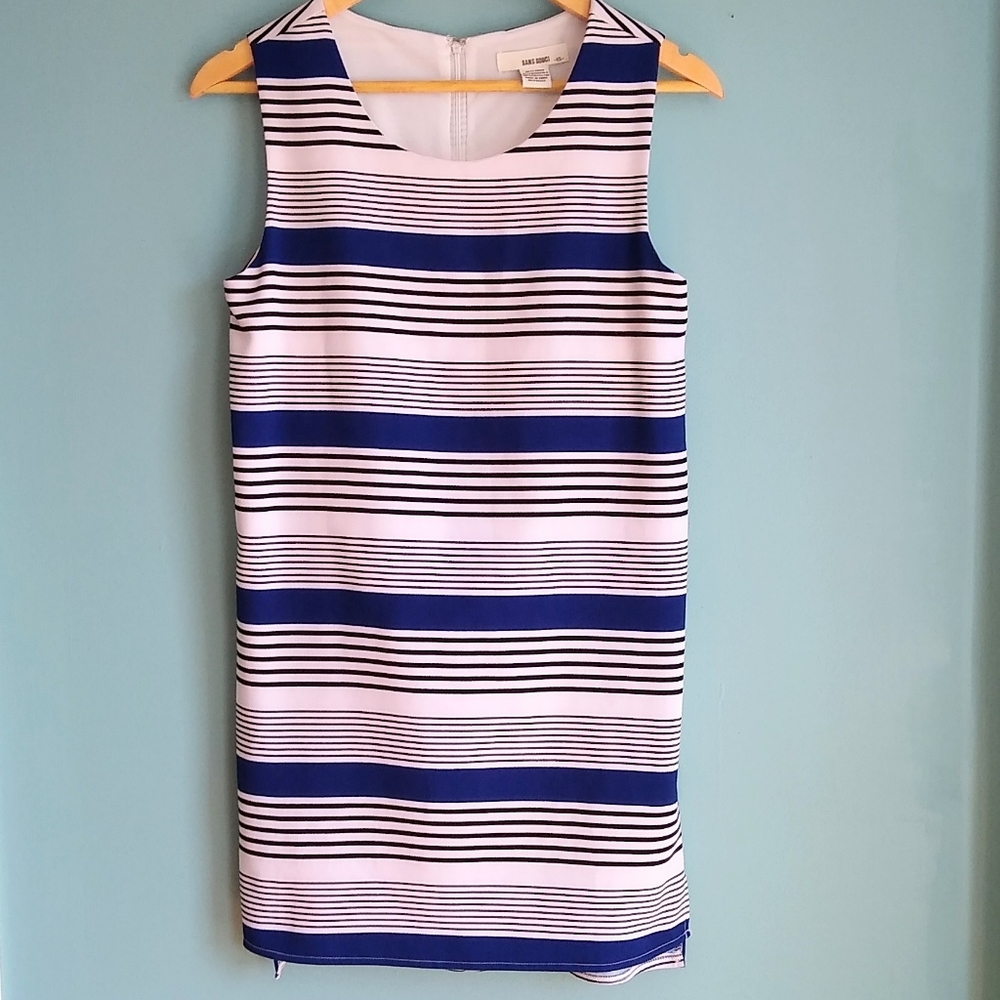 Sans Souci XS dress striped Navy white